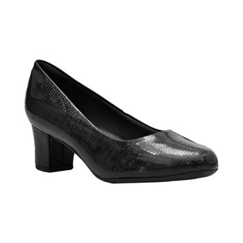 Sapato-Preto-Texturizado-Salto-Bloco-|-Comfort-Tamanho--34---Cor--PRETO-0